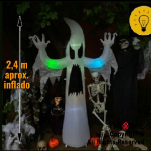 INFLABLE DECORACION ESPECTRO LUMINOSO TERROR 2,4 MTS X 1